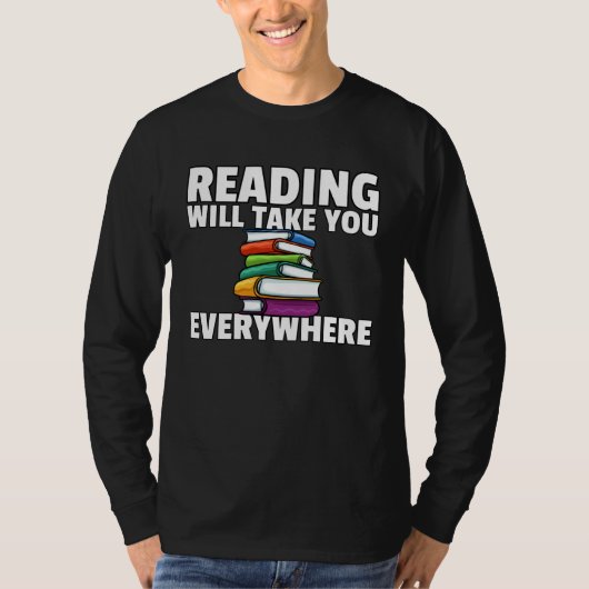 T-shirt Book Reading Librarian Bookworm Teacher (Devant)