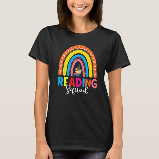 T-shirt Book Reading Lover Bookish Bookworm Rainbow Readin (Devant)