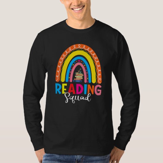 T-shirt Book Reading Lover Bookish Bookworm Rainbow Readin (Devant)