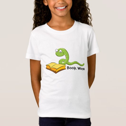 T-shirt Book Worm Kid (Devant)