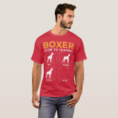 T-shirt Booking Chien obéissance Chien Obedience Commandes (Devant entier)