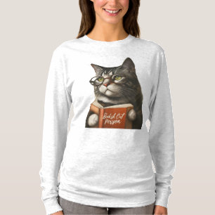 T-shirt Bookish Chat Personne, Bookish Amoureux des chats,