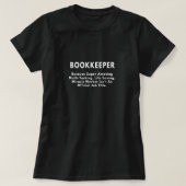 T-shirt Bookkeeper because amazing (Design devant)