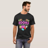 T-shirt Books Are My Love Language Reading Lover Librarian (Devant entier)