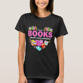 T-shirt Books Are My Love Language Reading Lover Librarian (Devant)