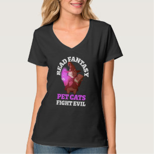T-shirt Books Cats Evil Bookish Bookish Imaginaire Wizard