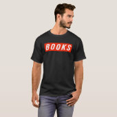 T-shirt books reading library bookworm book (Devant entier)