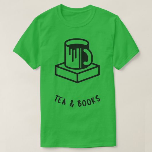 T-shirt Books Tea amp (Design devant)