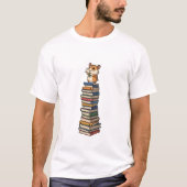 T-shirt Bookstack Hamster Hero (Devant)