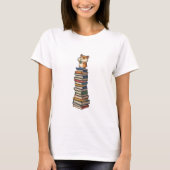 T-shirt Bookstack Hamster Hero (Devant)