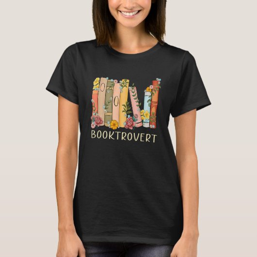 T-shirt Booktrovert Reading Librarian (Devant)