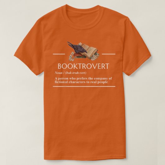 T-shirt Booktrovert Une Définition Drôle Du Livre Fictif L (Design devant)