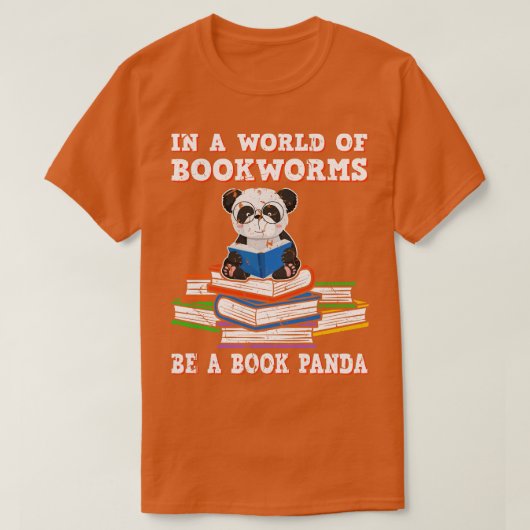 T-shirt Bookworm amusant lecture livre Panda Reader (Design devant)