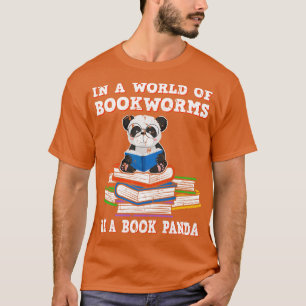T-shirt Bookworm amusant lecture livre Panda Reader