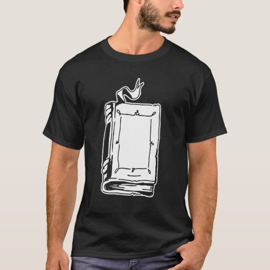 T-shirt Bookworm Books Bibliophile Librarian Literature  B (Devant)