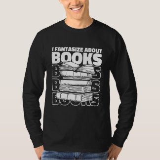T-shirt Bookworm Cute Books Novel Library  Bibliophile Boo