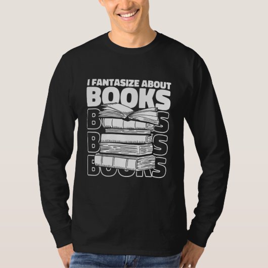 T-shirt Bookworm Cute Books Novel Library  Bibliophile Boo (Devant)