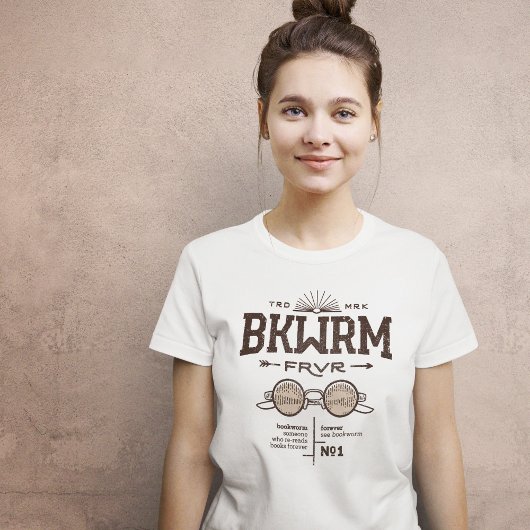 T-shirt Bookworm Forever BKWRM FRVR