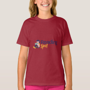 T-shirt Bookworm Kids Reading Spot