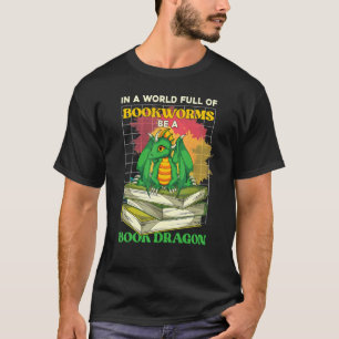 T-shirt Bookworm Lecture Livre Librarian Livre Dragon