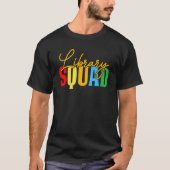 T-shirt Bookworm Library Team The Squad Librarian Book (Devant)