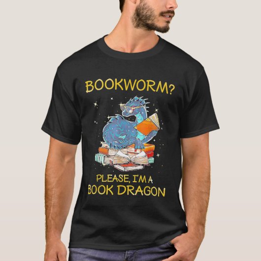 T-shirt Bookworm Please (Devant)
