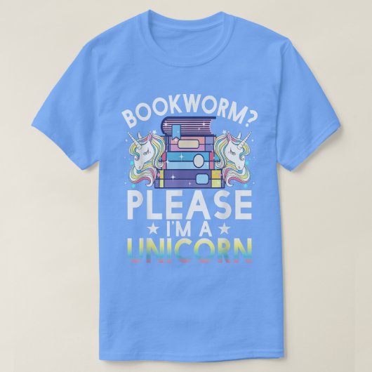 T-shirt Bookworm Please (Design devant)