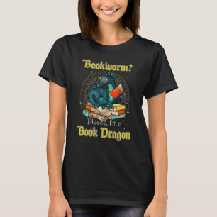 T-shirt Bookworm S'il vous plaît Je suis un Dragon de Livr