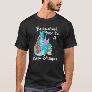 T-shirt Bookworm S'il vous plaît Je suis un Dragon de Livr