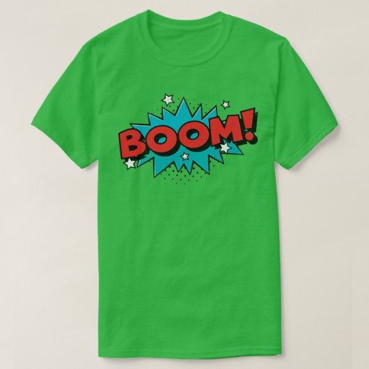 T-shirt BOOM - Bande dessinée dessin animé Funny Pop Art D (Design devant)