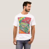 T-shirt Boom Box Funky Conception colorée (Devant entier)