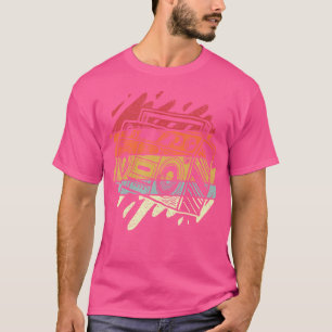 T-shirt Boom Box Ghetto Blaster Radio Retro 80'S 90'S Hip