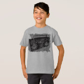 T-SHIRT BOOM BOX RÉTRO COOL 80'S 90'S (Devant entier)