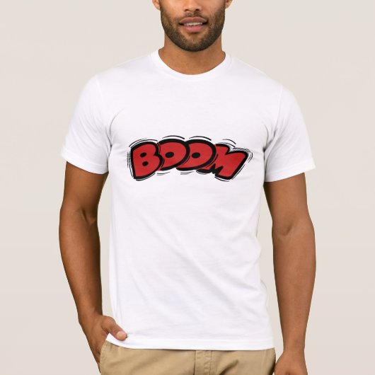 T-shirt Boom Cartoon Style Comic (Devant)