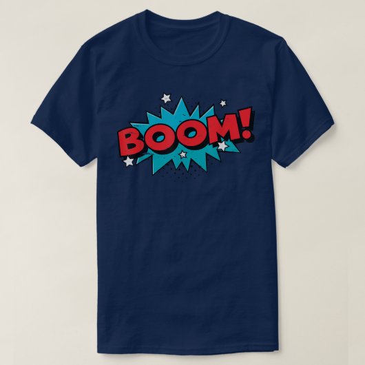 T-shirt BOOM   Comic Book Cartoon Funny Pop Art Design   1 (Design devant)