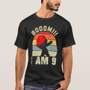 T-shirt Boom I Am 9 Garçon 9 ans Etre stupéfiant 9e annive