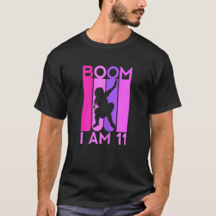 T-shirt Boom I'm 11 Anniversaire 11th Dabbing Girl El