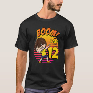 T-shirt Boom I'm 12 Birthday Boy 12th Birthday Party 1