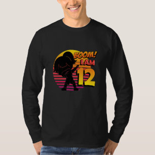 T-shirt Boom I'm 12 Girl Birthday 12th Birthday Party