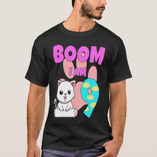 T-shirt Boom Im 9 Chat (Devant)