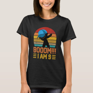 T-shirt Boom Je Suis 9 Ans Garçon 9 Ans Être génial 9T