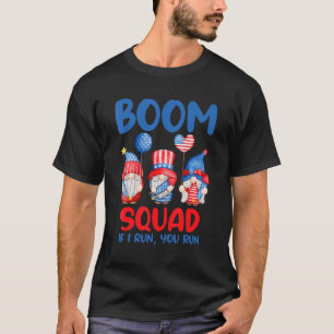 T-shirt Boom Squad 4 juillet Gnomes Avec Fireworks Group