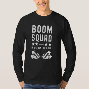 T-shirt Boom Squad On Vous Dirige 4 juillet Fireworks Di
