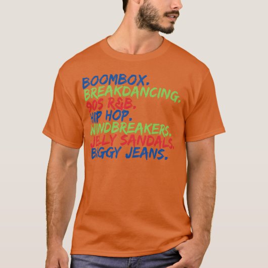 T-shirt Boombo Breakdancing 90s RB rétro (Devant)
