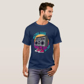 T-shirt Boombox 80'S Generation RETRO COOL 80'S RULE Boys (Devant entier)