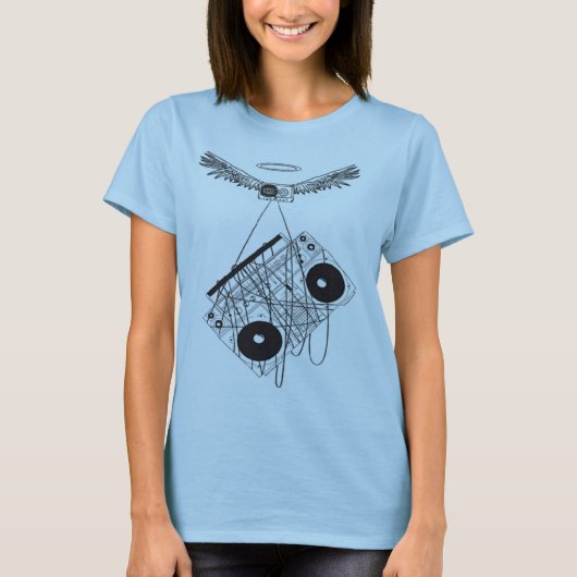 T-shirt boombox de vol (Devant)