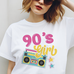 T-shirt Boombox fille des années 90 Hippie Retro Super