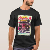 T-shirt Boombox Graffiti urbain (Devant)