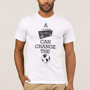 T-shirt Boombox peut changer le monde