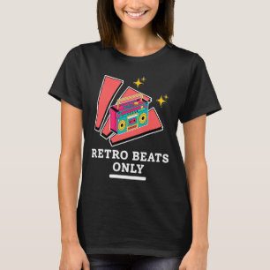 T-shirt Boombox Rétro Années 80 90 Musique Vintage Beats